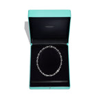 Collier à maillons. Medium en or blanc 18 carats et diamants