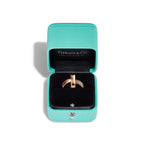 Tiffany T Bague T1 en or rose et diamants