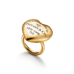 Return to Tiffany™ Bague Cœur plein en or jaune 18 carats et diamants