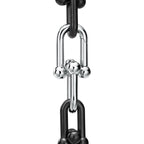 Bracelet à maillons taille Large en titane et or blanc 18 carats