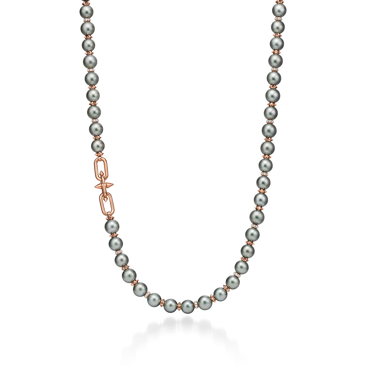Collier Perles de Tahiti en or et diamants