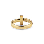 Tiffany T Bague étroite T1 en or jaune 18 carats et diamants