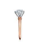 Tiffany® Setting Bague de fiançailles en or rose 18 carats
