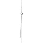 Collier Plaque Cœur et Clé argent 925 millièmes et diamant. Medium