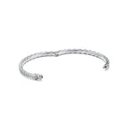 Bracelet jonc Wings étroit en platine et diamants