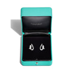 Boucles d’oreilles à maillon unique en argent 925 millièmes ultra poli