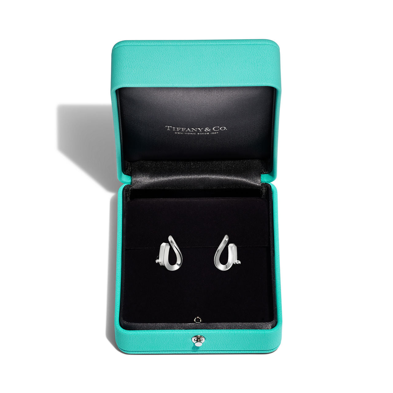 Boucles d’oreilles à maillon unique en argent 925 millièmes ultra poli