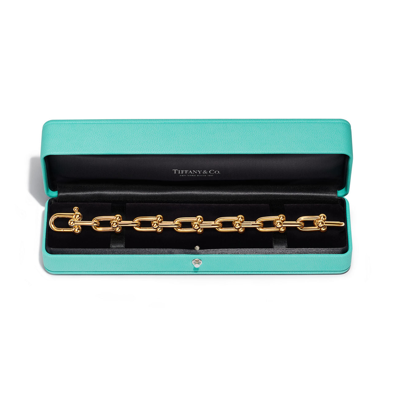 Bracelet à maillons larges en or jaune 18 carats