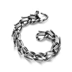 Bracelet à maillons taille Large en argent 925 millièmes noirci