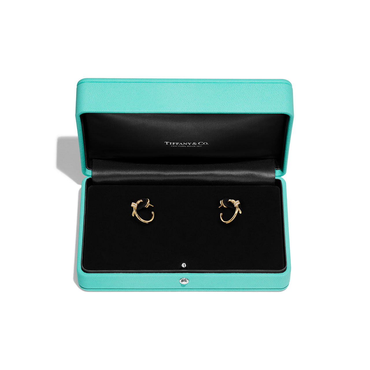 Boucles d’oreilles en or jaune 18 carats et diamants