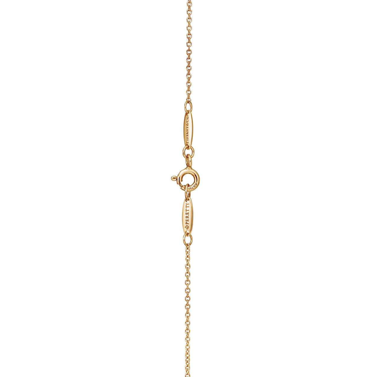 Pendentif Bean design en or jaune 18 carats. 6.5 mm.