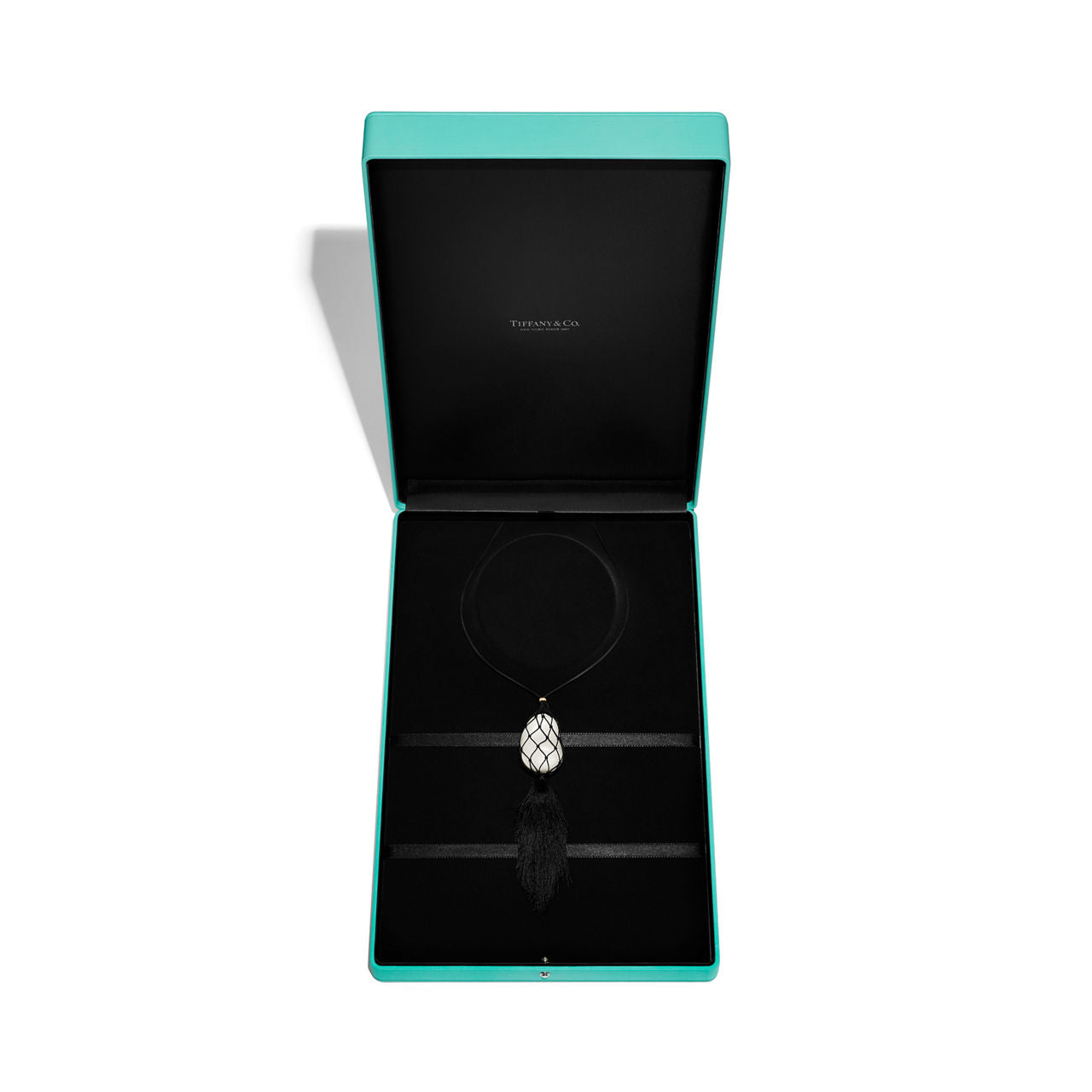 Collier Bean avec finition blanche sur argent 925 millièmes