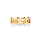 Tiffany T Bague True étroite 8 mm en or 18 carats en or jaune 18 carats