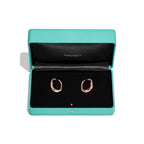 Boucles d’oreilles en or rose 18 carats. Medium