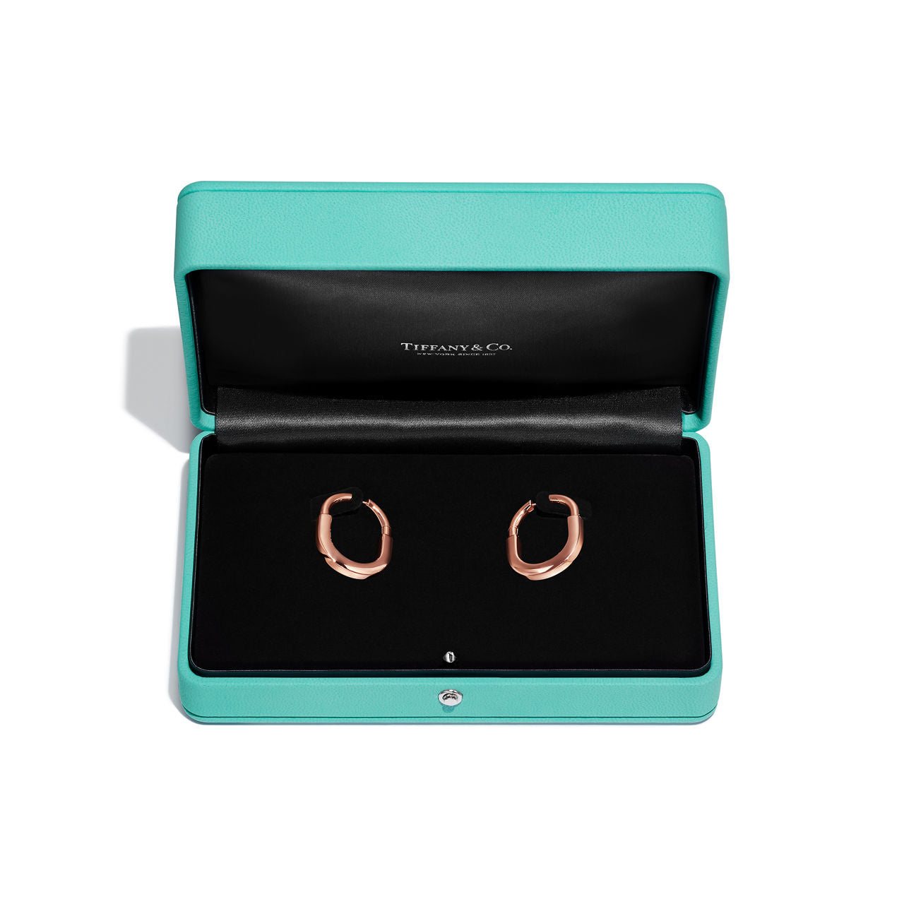 Boucles d’oreilles en or rose 18 carats. Medium