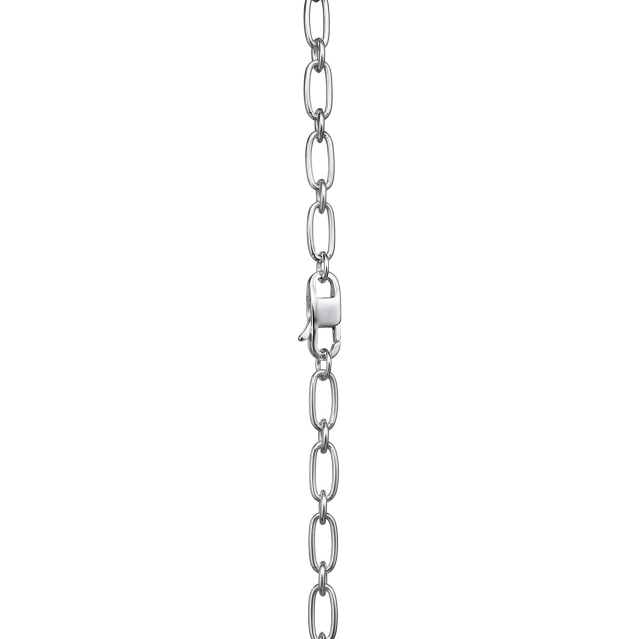 Collier cadenas à double anse en argent 925 millièmes. Small.
