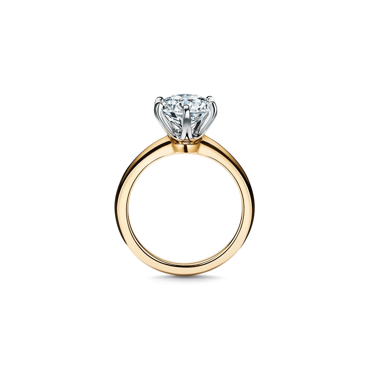 Tiffany® Setting Bague de fiançailles en or jaune 18 carats