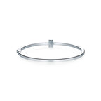 Bracelet jonc à charnière Wire orné de diamants en or blanc 18 carats
