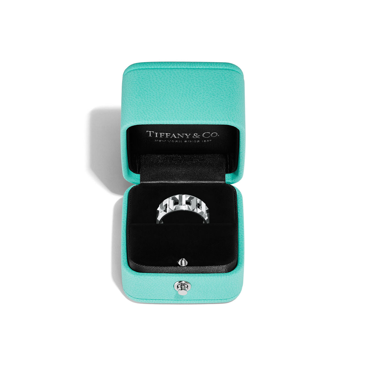 Tiffany T Bague True large en or blanc 18 carats