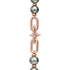 Collier Perles de Tahiti en or et diamants