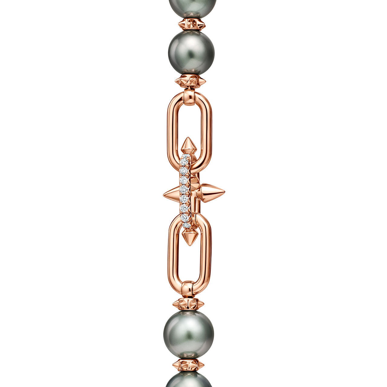 Collier Perles de Tahiti en or et diamants