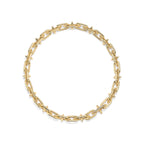 Collier à fermoir en or 18 carats et diamants