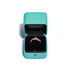 Tiffany Knot Bague en or rose et diamants