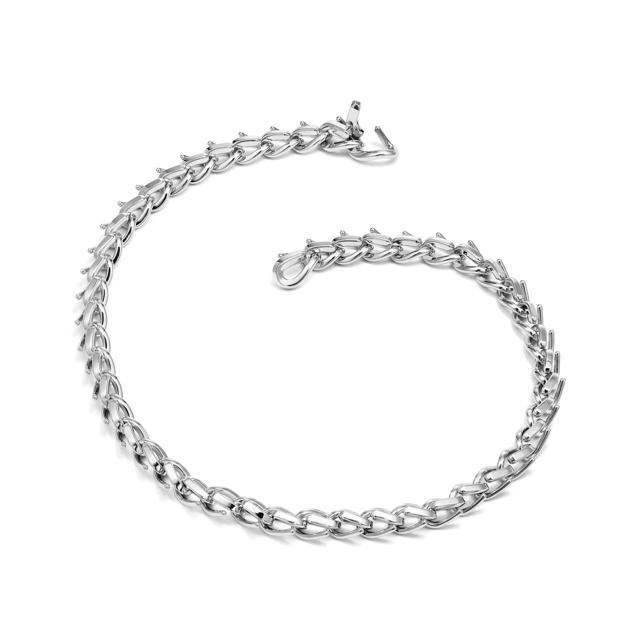 Collier à maillons taille Medium en argent 925 millièmes ultra poli