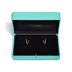 Boucles d’oreilles en or rose et diamants, Small