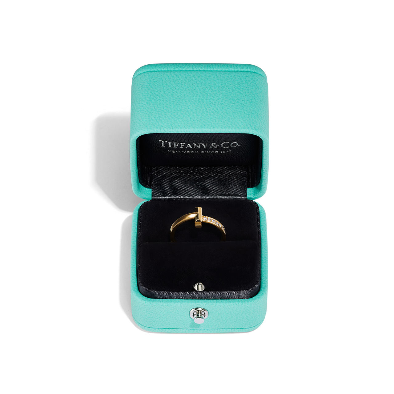 Tiffany T Bague T1 en or jaune 18 carats et diamants