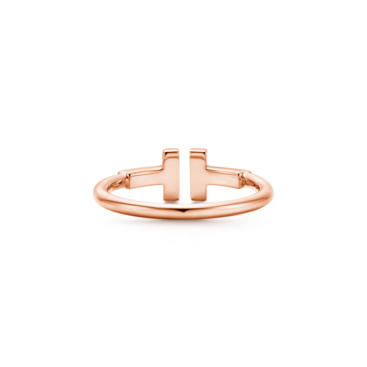 Tiffany T Bague Wire en or rose