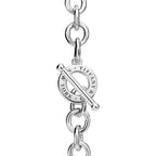 Collier Full Heart avec fermoir à bascule en argent 925 millièmes