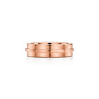 Tiffany T Bague large en or rose