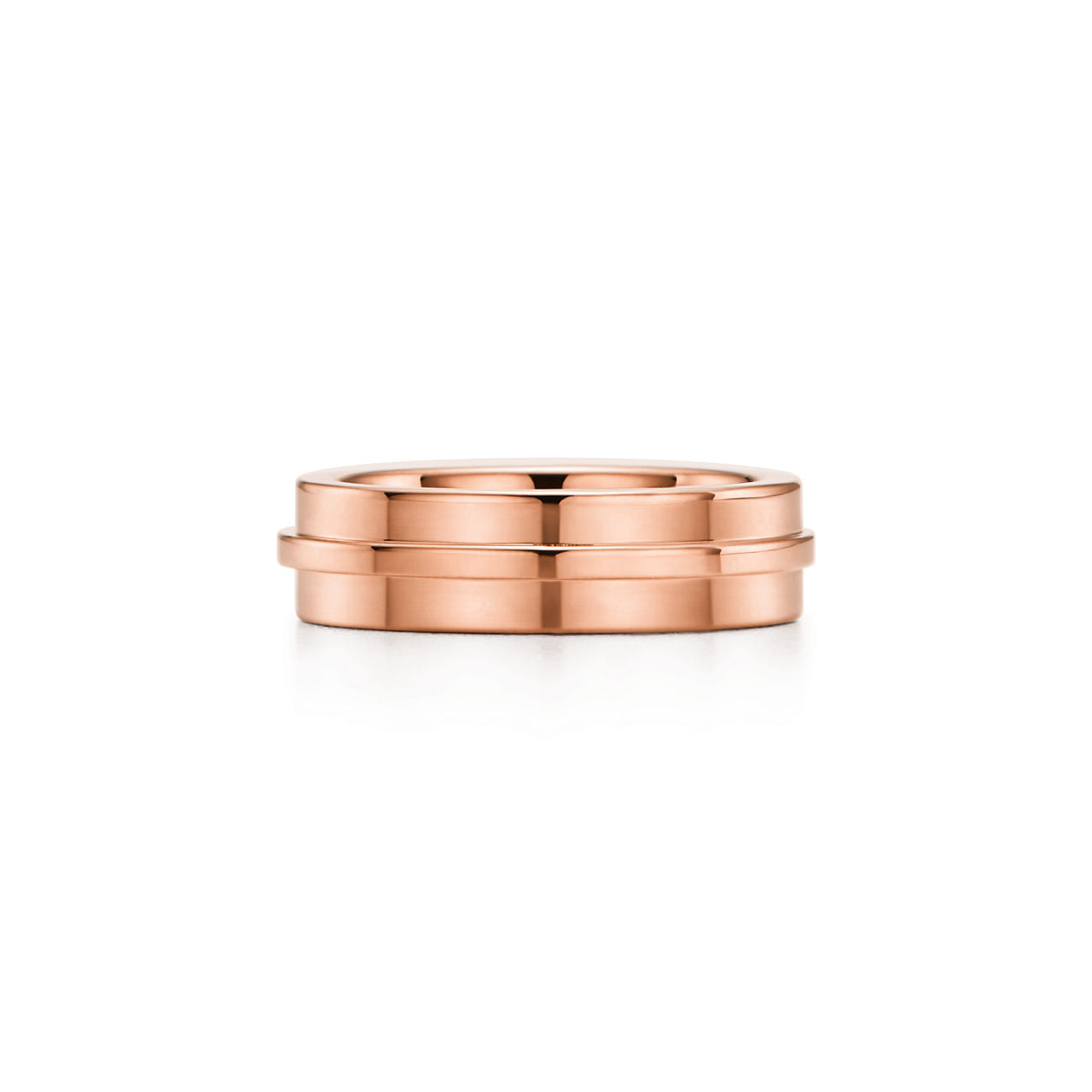 Tiffany T Bague large en or rose