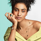 Boucles d’oreilles Cercle en turquoise en or blanc 18 carats