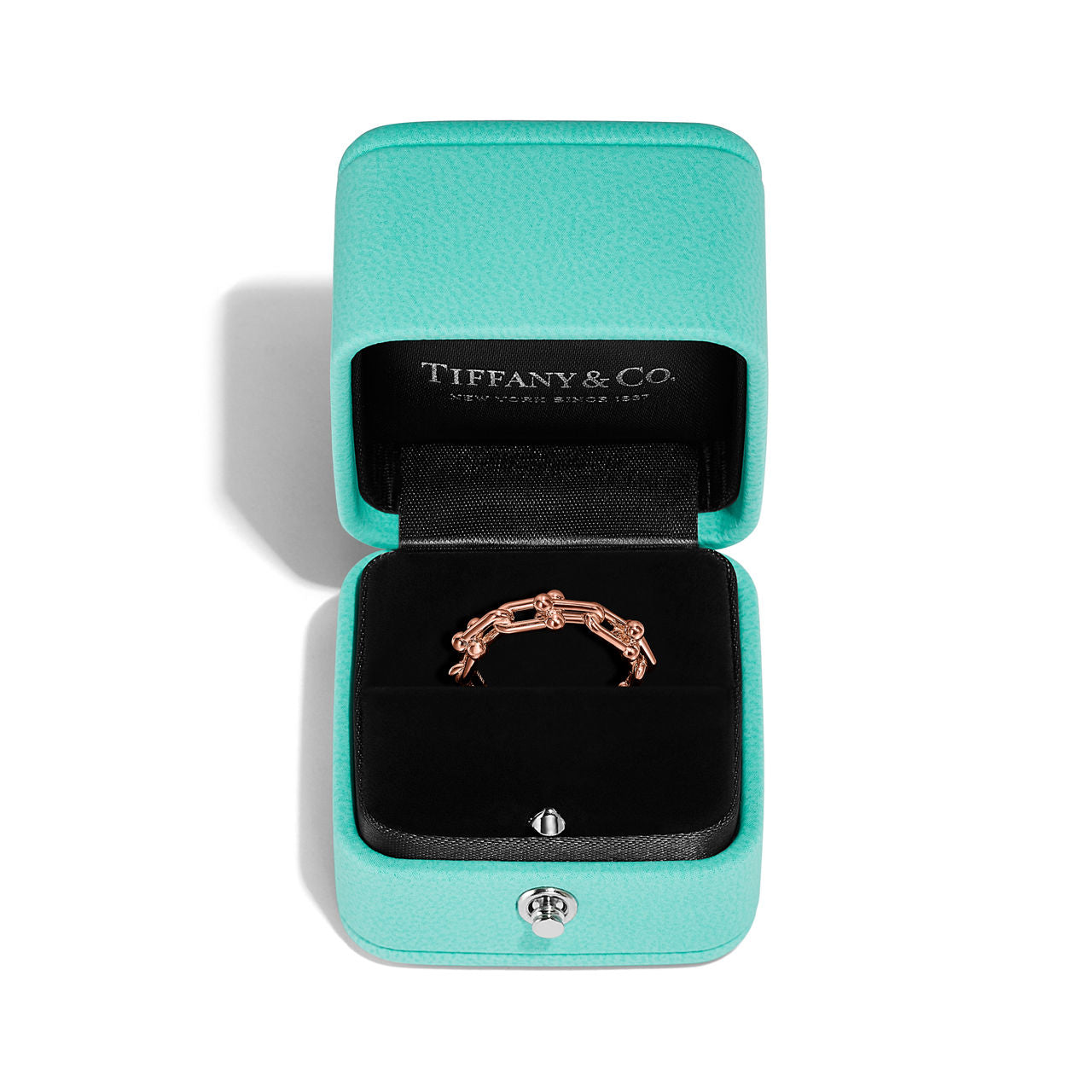 Tiffany HardWear Bague à micro-maillons en or rose