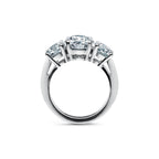 Tiffany Trois pierres Bague de fiançailles en platine 950 millièmes