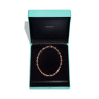 Collier à maillons. Medium en or rose et diamants