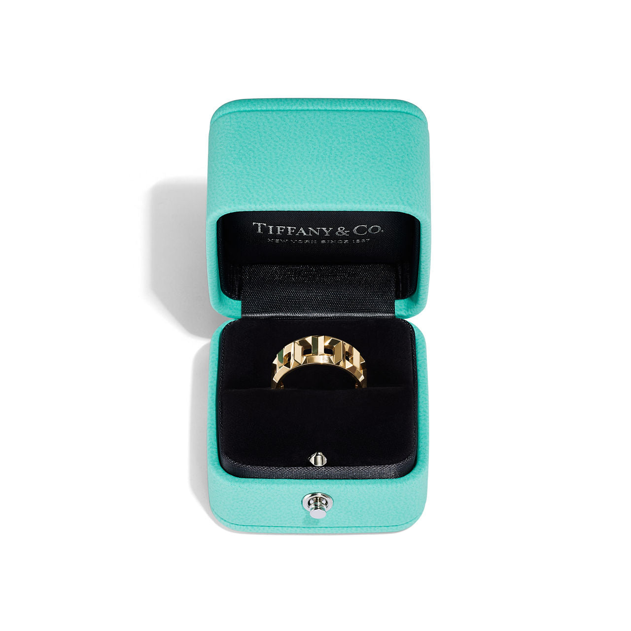Tiffany T Bague True étroite 8 mm en or 18 carats en or jaune 18 carats