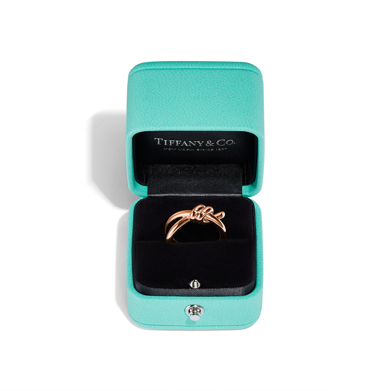 Tiffany Knot Bague double rang en or rose 18 carats