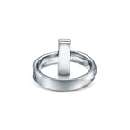 Tiffany T Bague T1 en or blanc 18 carats et diamants
