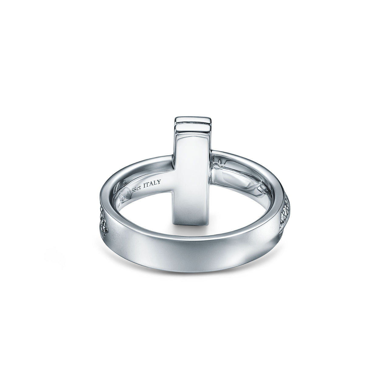 Tiffany T Bague T1 en or blanc 18 carats et diamants
