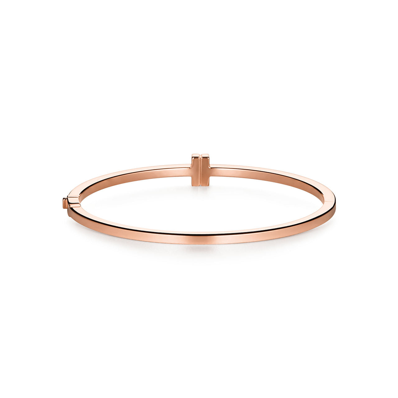 Bracelet jonc à charnière Wire orné de diamants en or rose