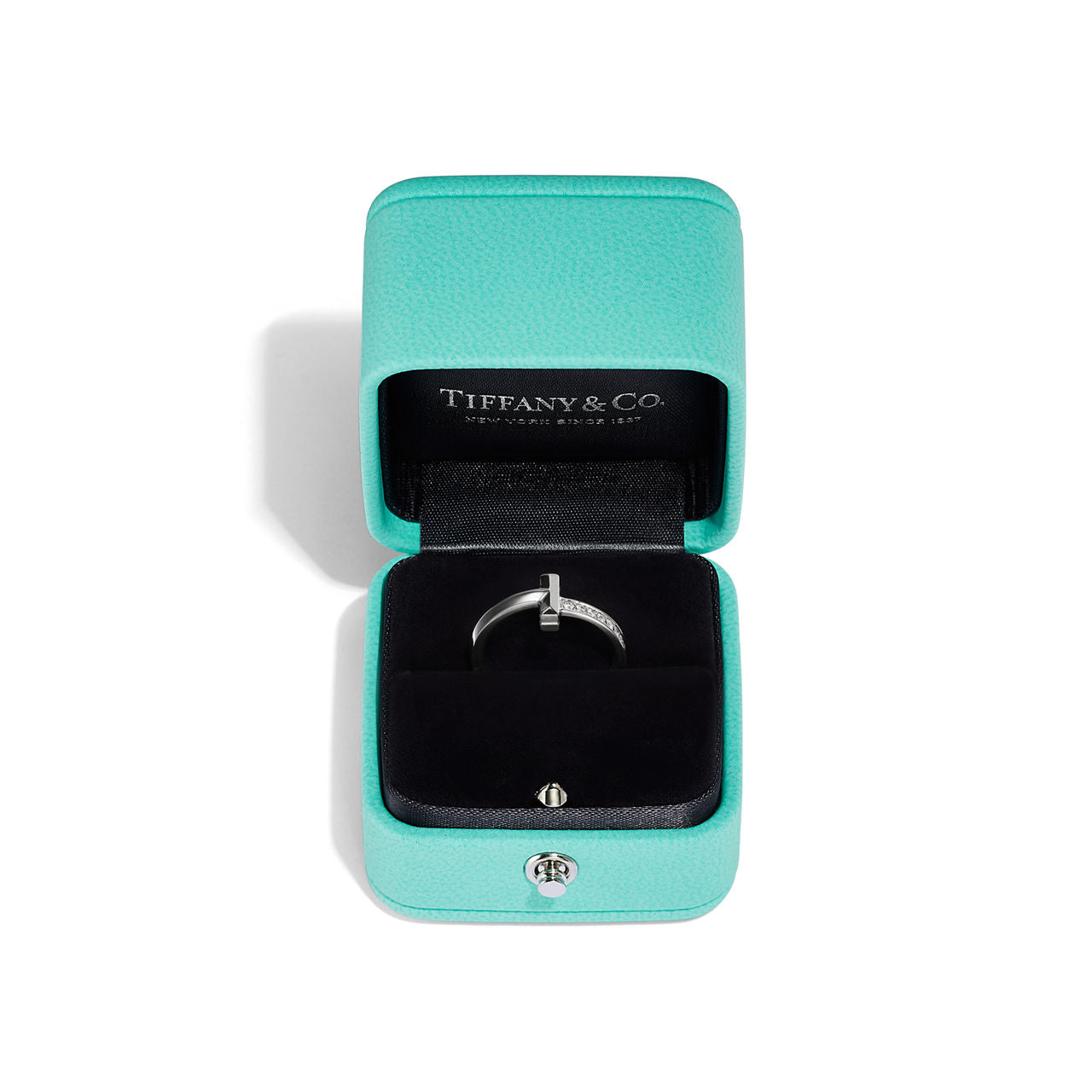 Tiffany T Bague T1 en or blanc 18 carats et diamants