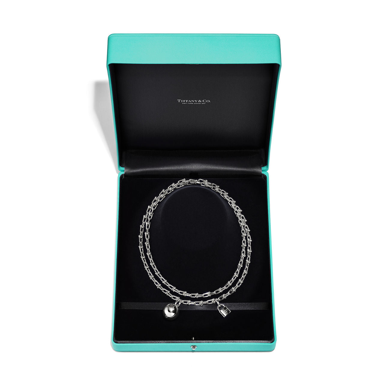 Collier à double tour, maillons taille Small en argent 925 millièmes