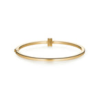 Bracelet jonc à charnière Wire orné de diamants en or jaune 18 carats