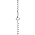 Collier de perles cadenas à double anse en argent 925 millièmes, Small