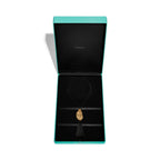 Collier Bean design en Cristal de Roche et Or Jaune 18 carats