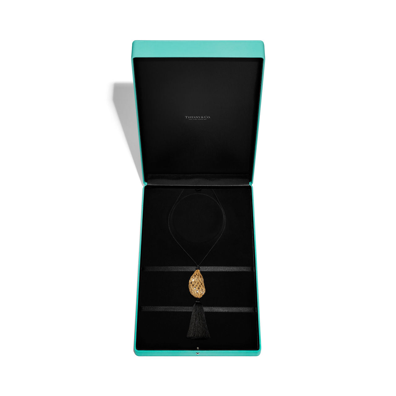 Collier Bean design en Cristal de Roche et Or Jaune 18 carats