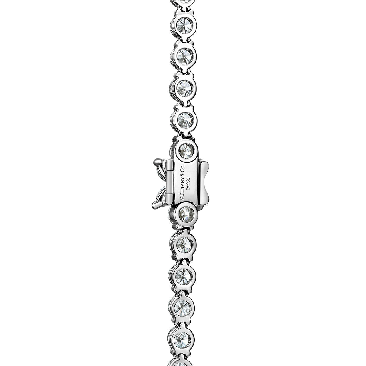 Collier linéaire en diamants avec fermoir Tiffany Victoria®